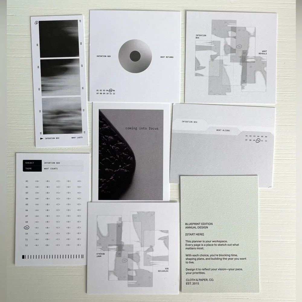 Cloth & Paper Planner Card Bundle